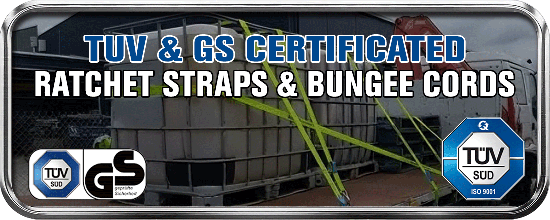 Sertifikasi TUV GS Tie Down dan Kabel Bungee