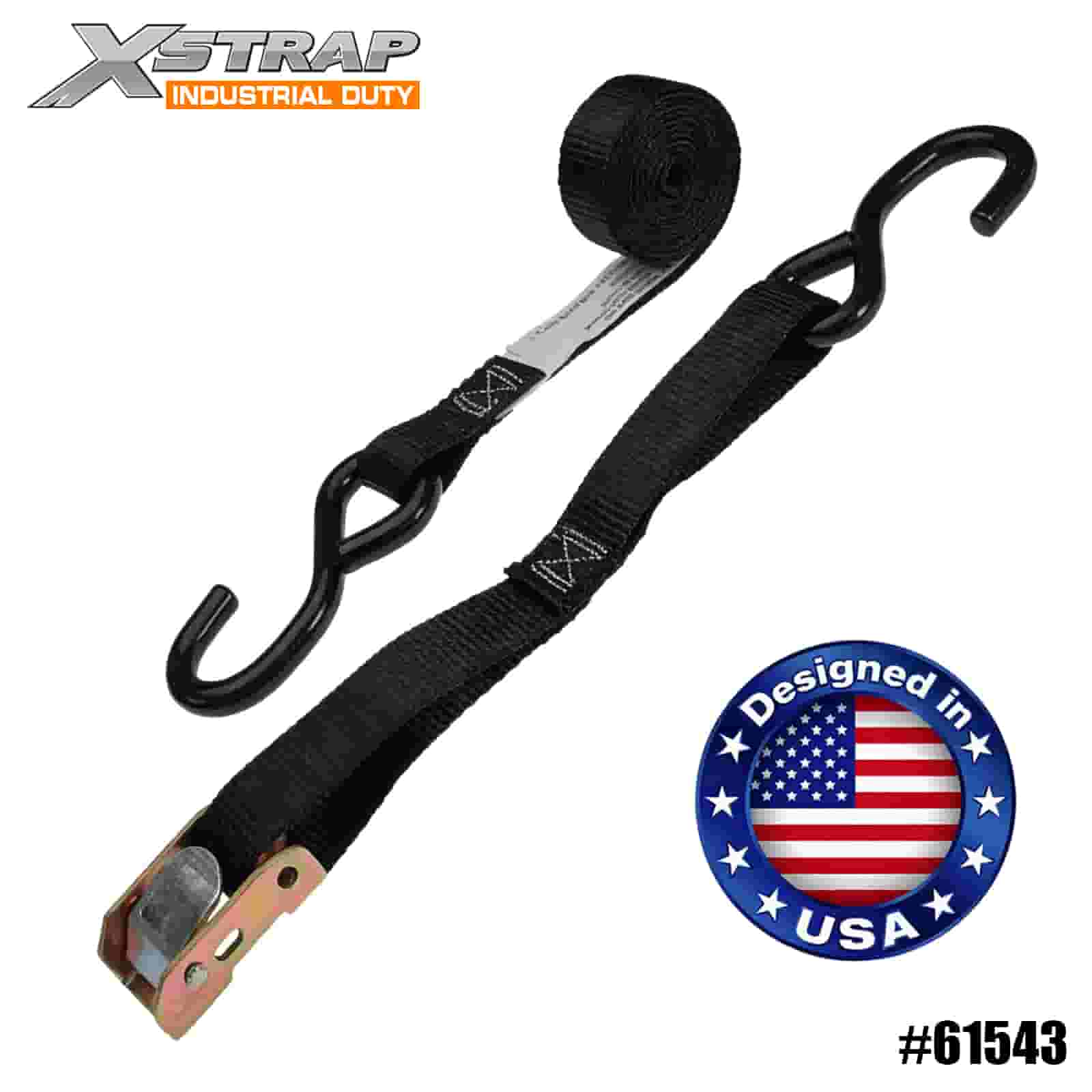 Xstrap 61543 1” x 6' 4PK ATV & AUV Cam Tali Gesper dengan Kait S 400lb SWL