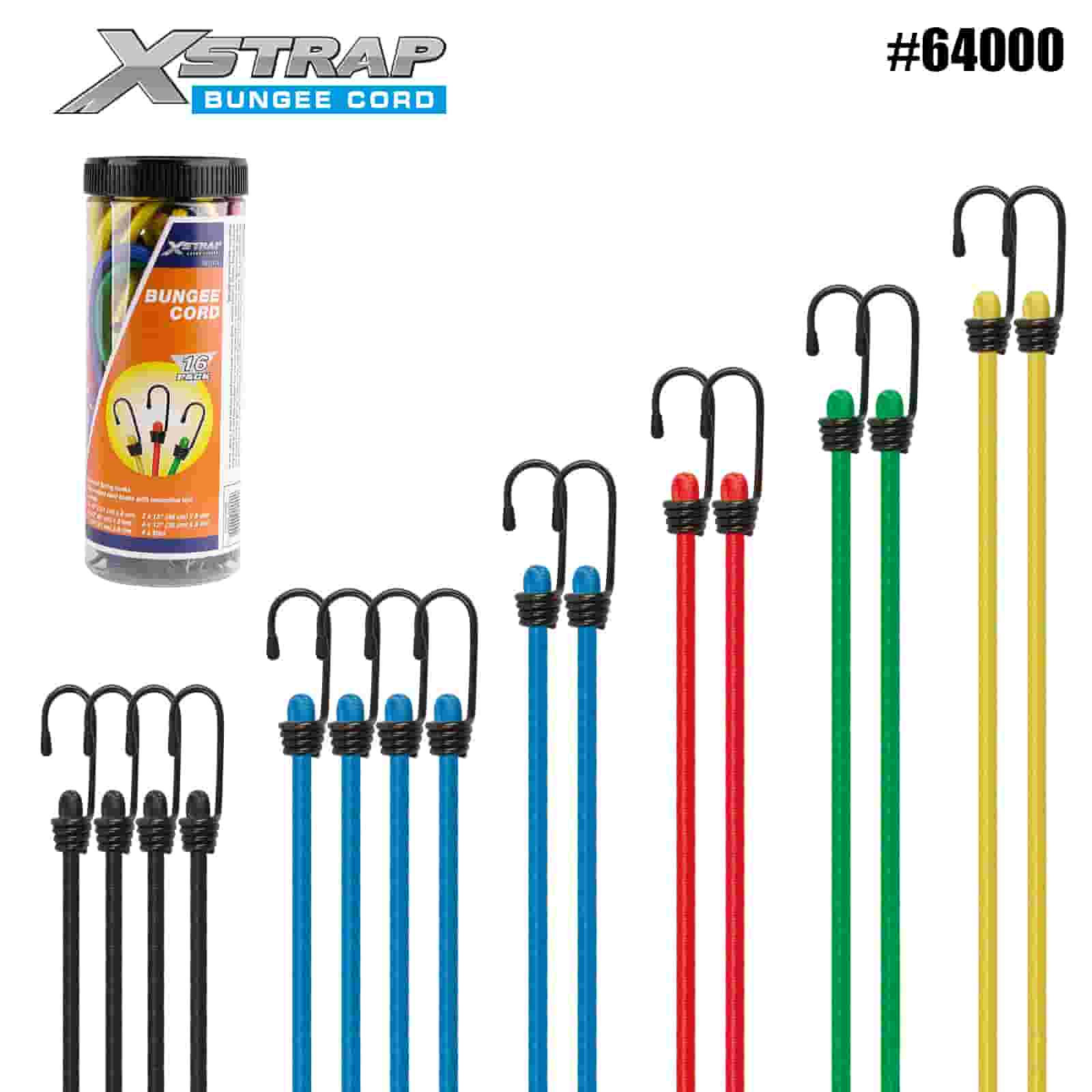 Xstrap 64000 16PK Tali Bungee Set 8mm x 12